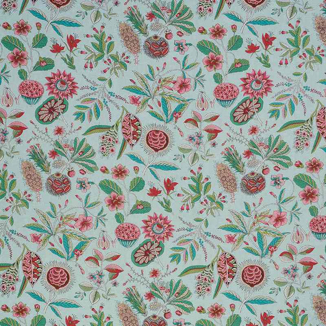 Schumacher Roca Redonda Mineral and Pink 178770 Schumacher Classics Collection Indoor Upholstery Fabric
