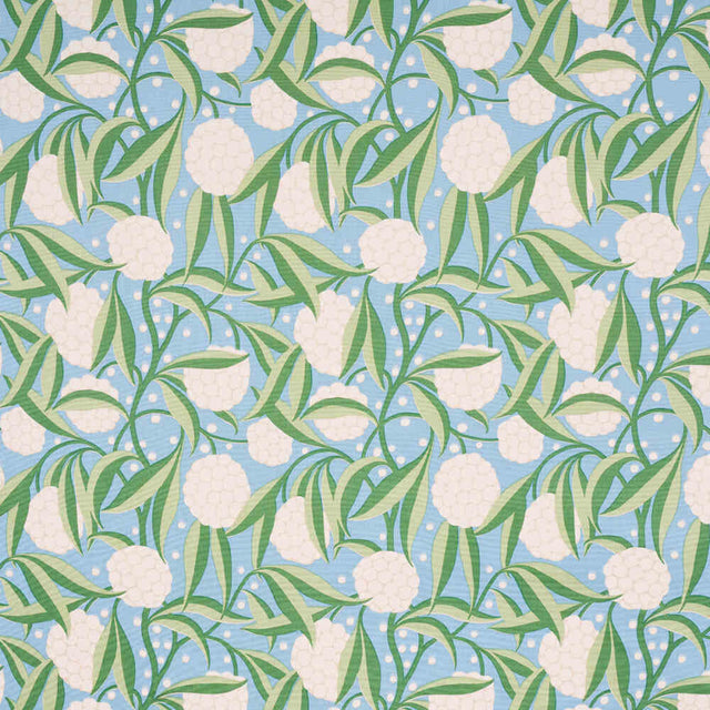 Schumacher Rubus Cotton Linen Delft 180070 Moon River Collection Indoor Upholstery Fabric