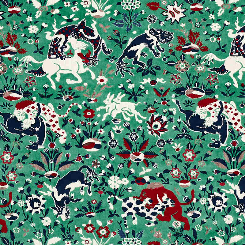 Schumacher Saint Ambrose Velvet Jade 80170 Cut and Patterned Velvets Collection Indoor Upholstery Fabric