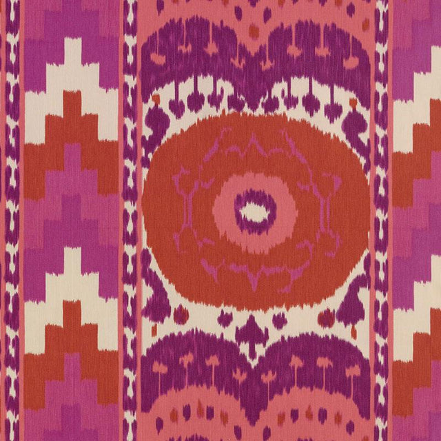 Schumacher Samarkand Ikat II Ruby 176061 Ikat Collection Indoor Upholstery Fabric