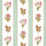 Schumacher Servilia Stripe Aqua 179640 Schumacher Classics Collection Indoor Upholstery Fabric