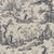 View fabric To Buy: Schumacher Shengyou Toile Charcoal 175803 Schumacher Classics Collection Indoor Upholstery Fabric