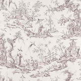 Schumacher Shengyou Toile Driftwood 175802 Schumacher Classics Collection Indoor Upholstery Fabric