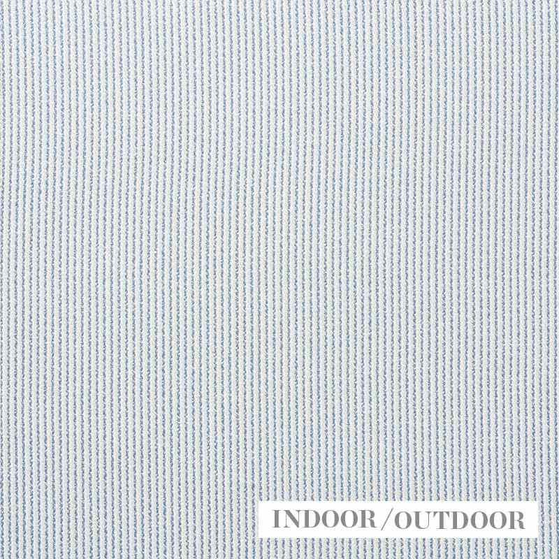 Schumacher Shoreline Stripe Sky 73852 Indoor / Outdoor Linen Collection Upholstery Fabric