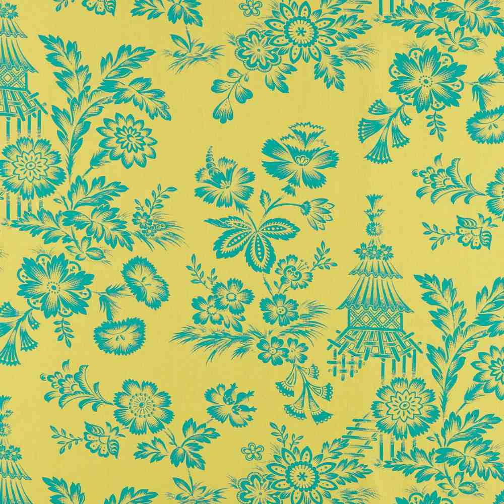 Schumacher Song Garden Chartreuse 175751 Schumacher Classics Collection Indoor Upholstery Fabric