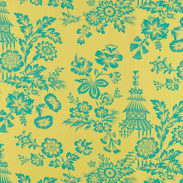 Schumacher Song Garden Chartreuse 175751 Schumacher Classics Collection Indoor Upholstery Fabric