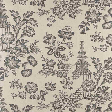 Schumacher Song Garden Greige 175750 Schumacher Classics Collection Indoor Upholstery Fabric