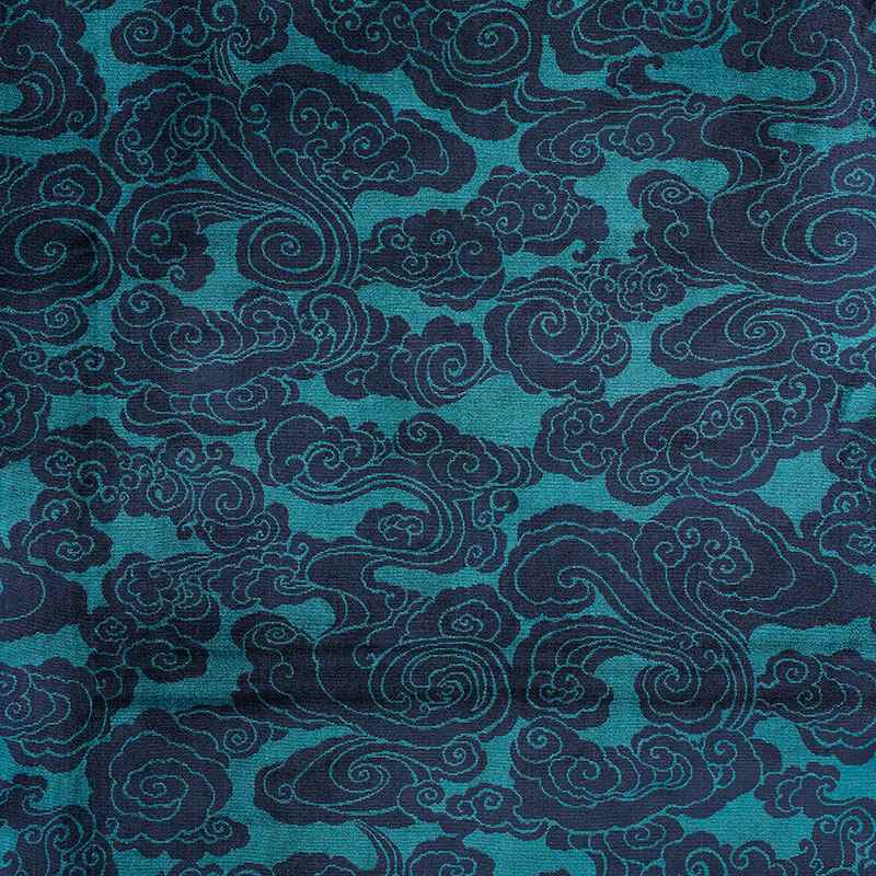 Schumacher Sozan Velvet Peacock 74061 Cut and Patterned Velvets Collection Indoor Upholstery Fabric
