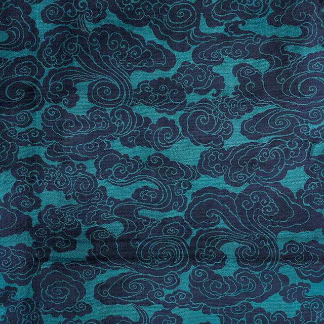 Schumacher Sozan Velvet Peacock 74061 Cut and Patterned Velvets Collection Indoor Upholstery Fabric