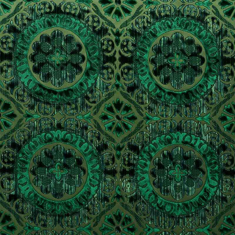 Schumacher Suzani Strie Velvet Emerald 77641 Cut and Patterned Velvets Collection Indoor Upholstery Fabric