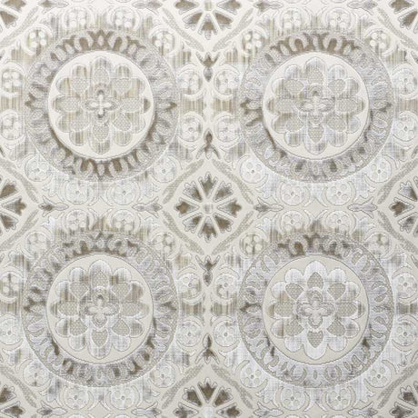 Schumacher Suzani Strie Velvet Pearl 77642 Cut and Patterned Velvets Collection Indoor Upholstery Fabric