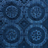 Schumacher Suzani Strie Velvet Sapphire 77640 Cut and Patterned Velvets Collection Indoor Upholstery Fabric