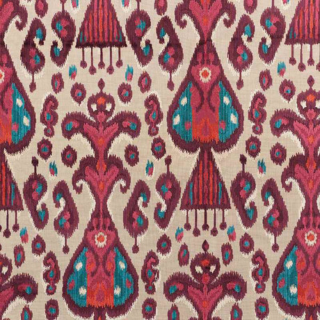 Schumacher Tabriz Ikat Velvet Aubergine 73931 Cut and Patterned Velvets Collection Indoor Upholstery Fabric