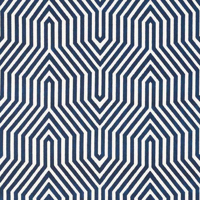 Schumacher Vanderbilt Velvet Bleu 66194 Cut and Patterned Velvets Collection Indoor Upholstery Fabric