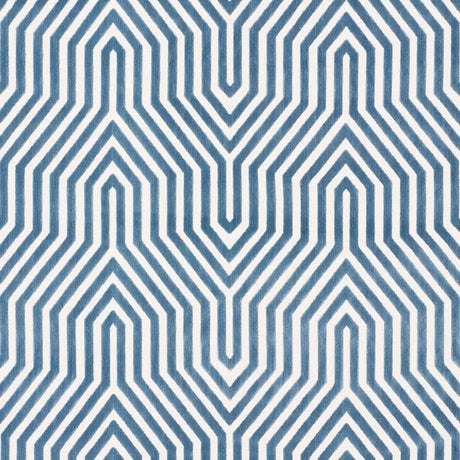 Schumacher Vanderbilt Velvet Marine 66195 Cut and Patterned Velvets Collection Indoor Upholstery Fabric