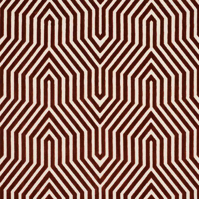 Schumacher Vanderbilt Velvet Russet 66197 Cut and Patterned Velvets Collection Indoor Upholstery Fabric