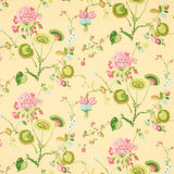 Schumacher Vasily Linen Green And Yellow 180082 Schumacher Classics Collection Indoor Upholstery Fabric