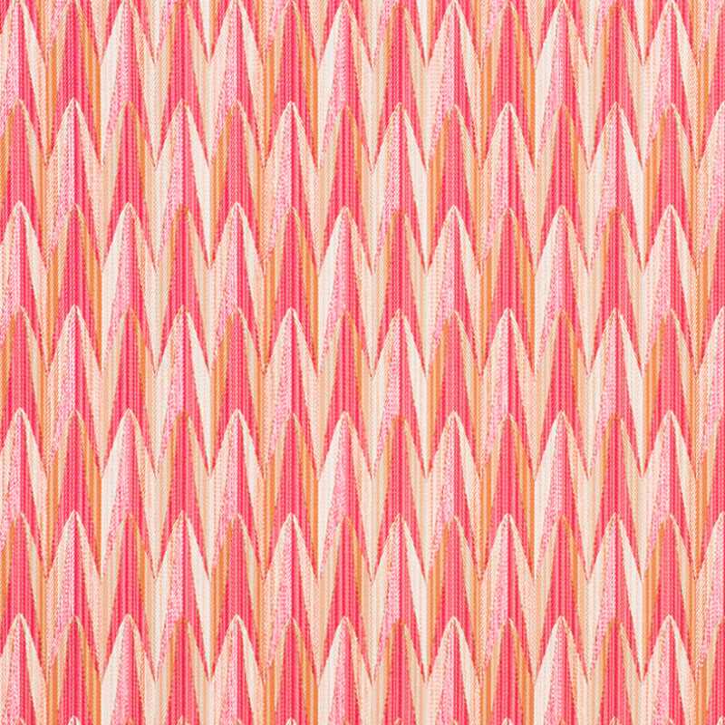 Schumacher Verdant Pink and Orange 75911 Indoor / Outdoor Prints and Wovens Collection Upholstery Fabric