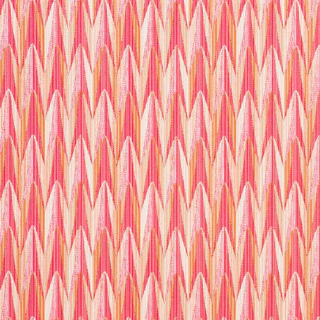 Schumacher Verdant Pink and Orange 75911 Indoor / Outdoor Prints and Wovens Collection Upholstery Fabric