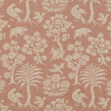 Schumacher Woodland Silhouette Blush 176170 Schumacher Classics Collection Indoor Upholstery Fabric
