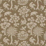 Schumacher Woodland Silhouette Mocha 176172 Schumacher Classics Collection Indoor Upholstery Fabric