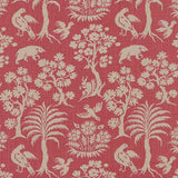 Schumacher Woodland Silhouette Rhubarb 176171 Schumacher Classics Collection Indoor Upholstery Fabric