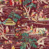 Schumacher Yangtze River Aubergine 176772 Schumacher Classics Collection Indoor Upholstery Fabric
