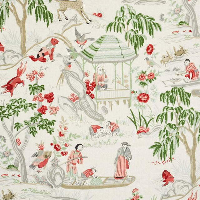 Schumacher Yangtze River Ivory 176774 Schumacher Classics Collection Indoor Upholstery Fabric