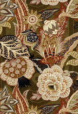 Schumacher Zanzibar Linen Print Sandalwood 173522 Schumacher Classics Collection Indoor Upholstery Fabric