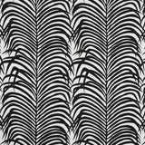 Schumacher Zebra Palm Black 73173 Indoor / Outdoor Prints and Wovens Collection Upholstery Fabric