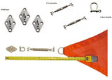 Shade Sail - Stainless Steel Hardware Kit (3 corner sail - Triangle)