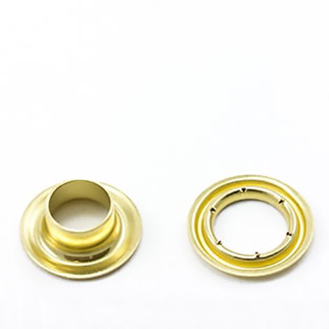 Sharpened Edge Grommet with Small Tooth Washer #1 Brass 5/16" 500 pack