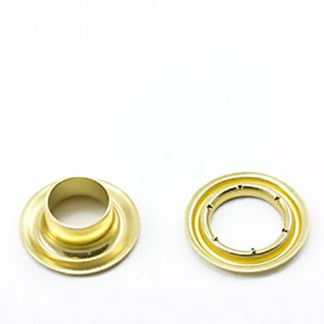 Sharpened Edge Grommet with Small Tooth Washer #1 Brass 5/16" 500 pack