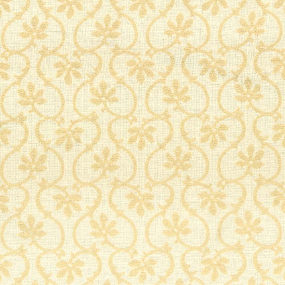Stout Floral Scroll 7615-03 Bassett McNab Collection Multipurpose Fabric