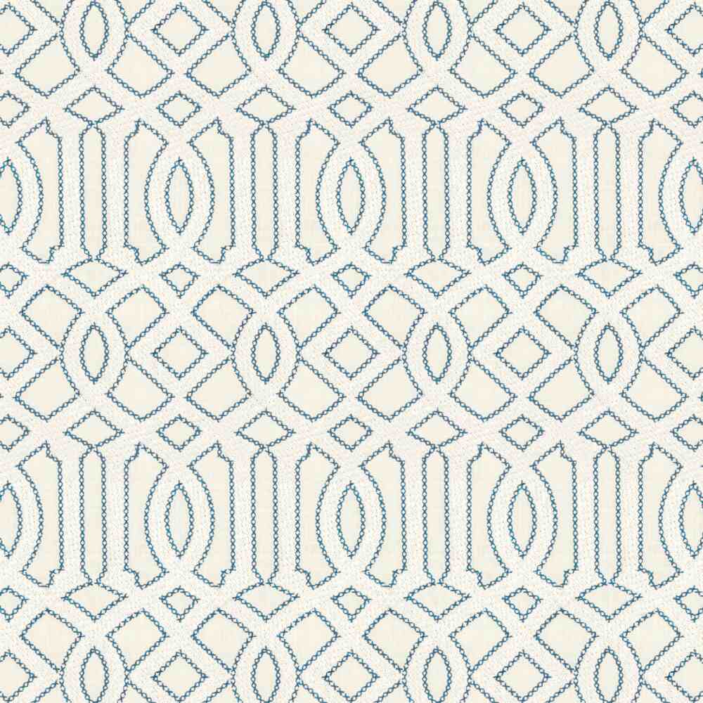 Stout Interlachen Emb Cloud 7801-4 Bassett McNab Collection Drapery Fabric