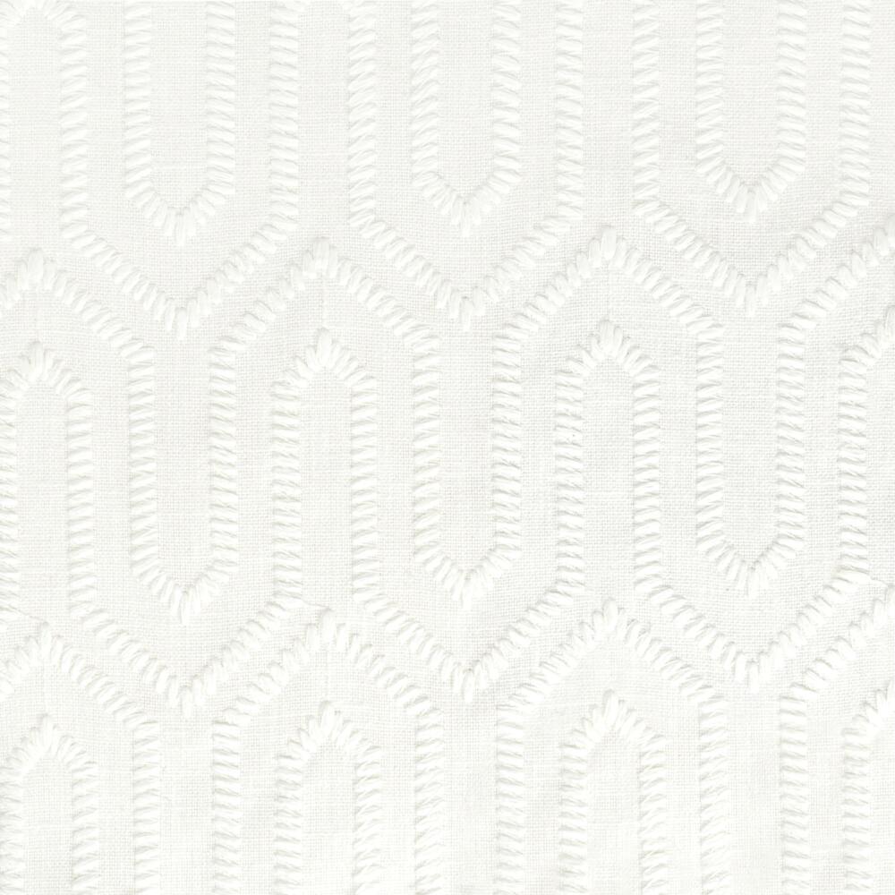 Stout Maam White 1 Color My Window Collection Multipurpose Fabric