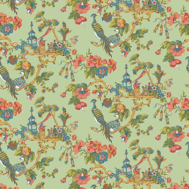 Stout Oriental Sage 7224-15 Bassett McNab Collection Multipurpose Fabric