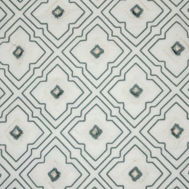 Stout Pongo Turquoise 1 Color My Window Collection Drapery Fabric