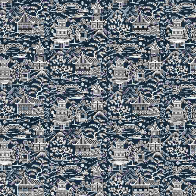 Stout Upsala Navy 1 Rainbow Library Collection Multipurpose Fabric