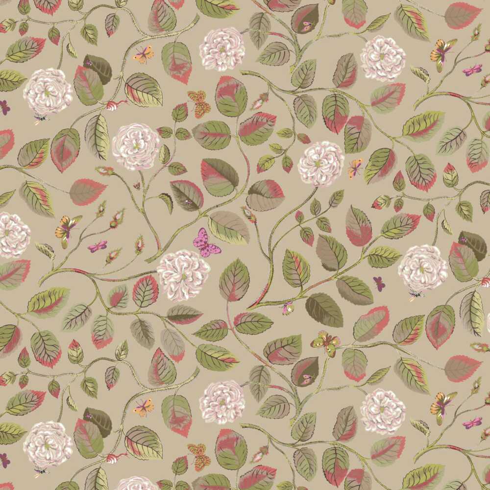 Stout Wandering Rose Petal 7830-1 Bassett McNab Collection Multipurpose Fabric