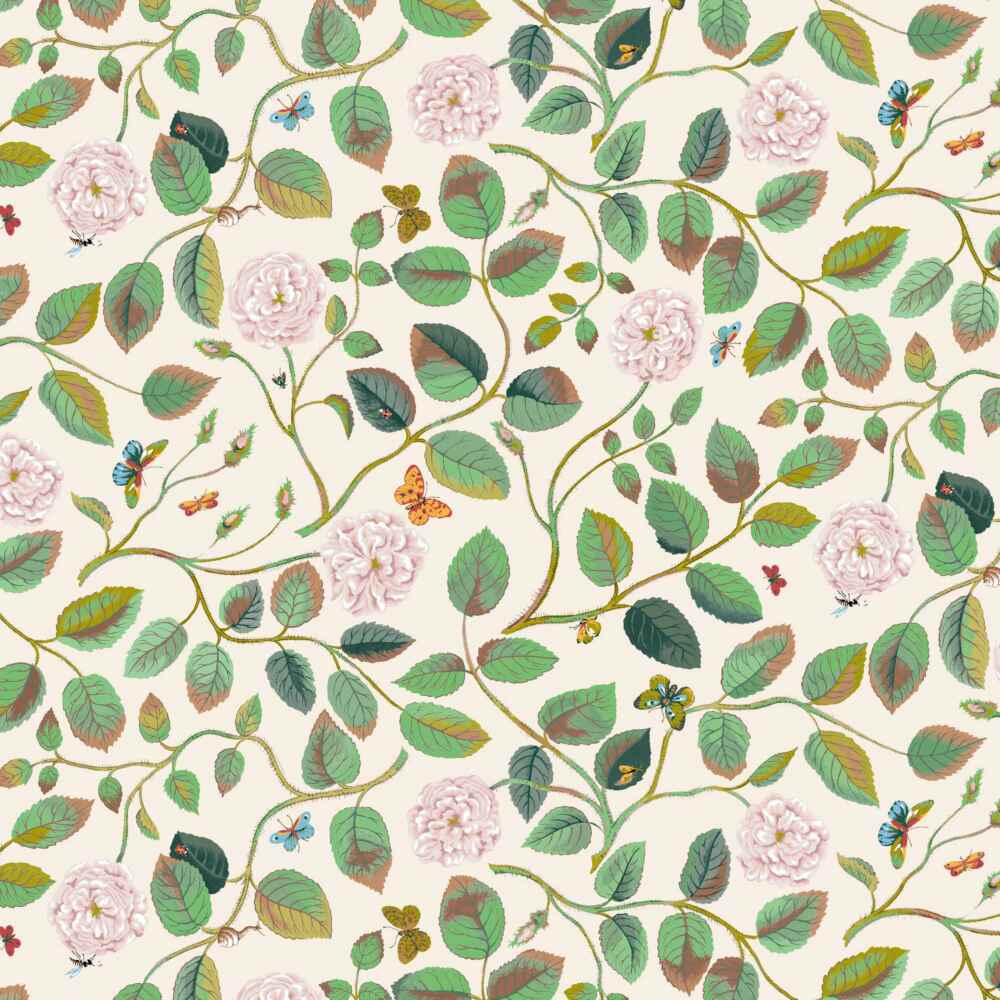 Stout Wandering Rose Spring 7830-2 Bassett McNab Collection Multipurpose Fabric