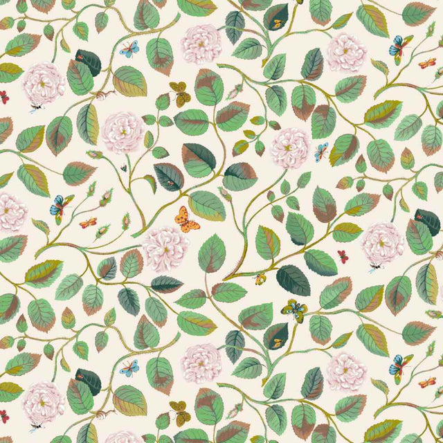 Stout Wandering Rose Spring 7830-2 Bassett McNab Collection Multipurpose Fabric