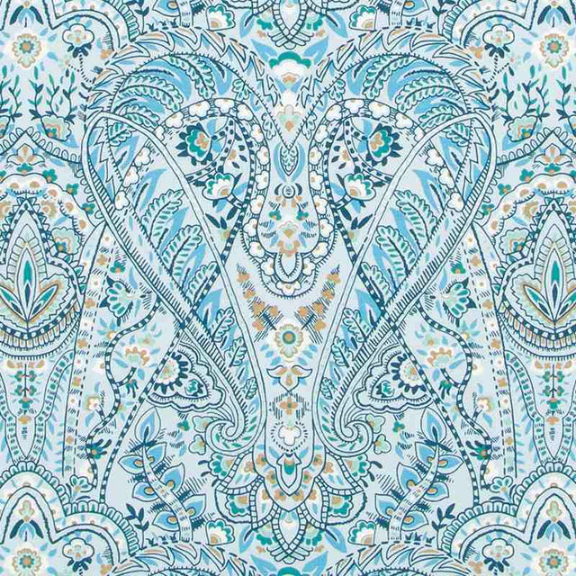 Suburban SE42628-5 Blue Nostalgia Prints and Wovens Collection Indoor Upholstery Fabric