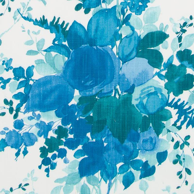Suburban SE42633-5 Blue Nostalgia Prints and Wovens Collection Indoor Upholstery Fabric
