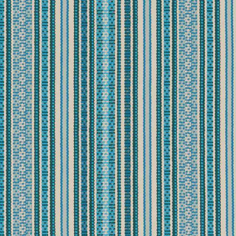 Suburban SU16320-41 Blue and Turquoise Nostalgia Prints and Wovens Collection Indoor Upholstery Fabric