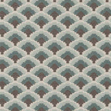 Suburban SU16321-57 Teal Nostalgia Prints and Wovens Collection Indoor Upholstery Fabric