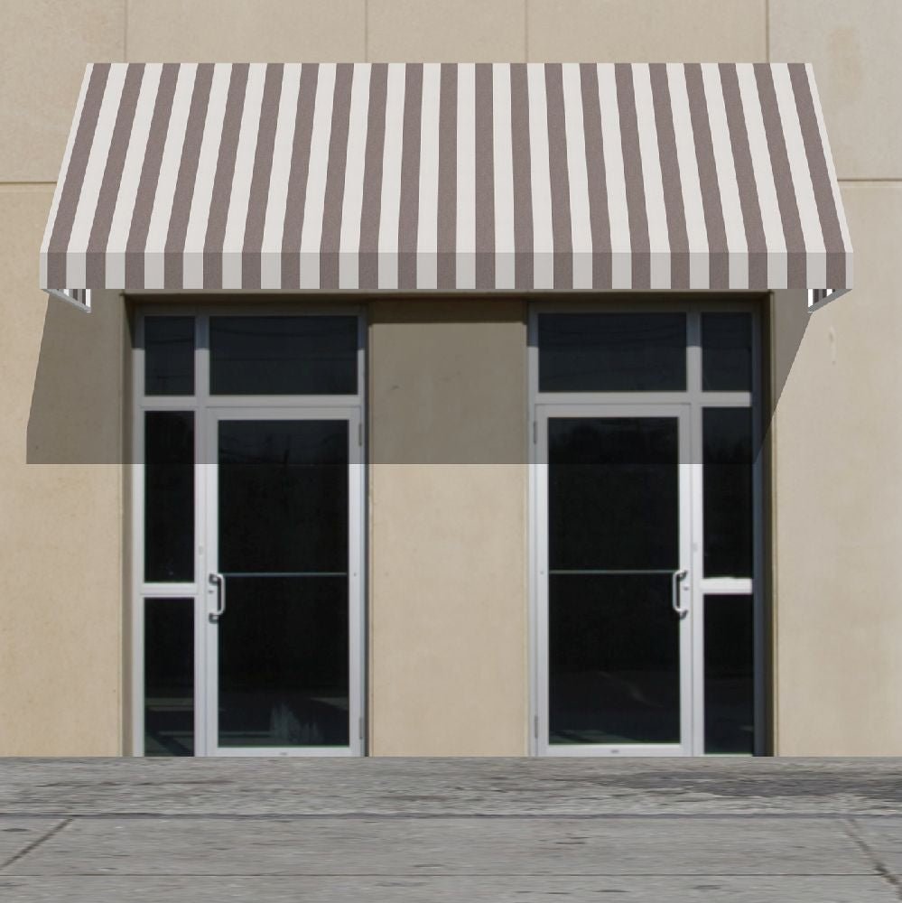 Sunbrella Beaufort Mushroom 4753-0000 46-Inch Stripes Awning / Shade Fabric