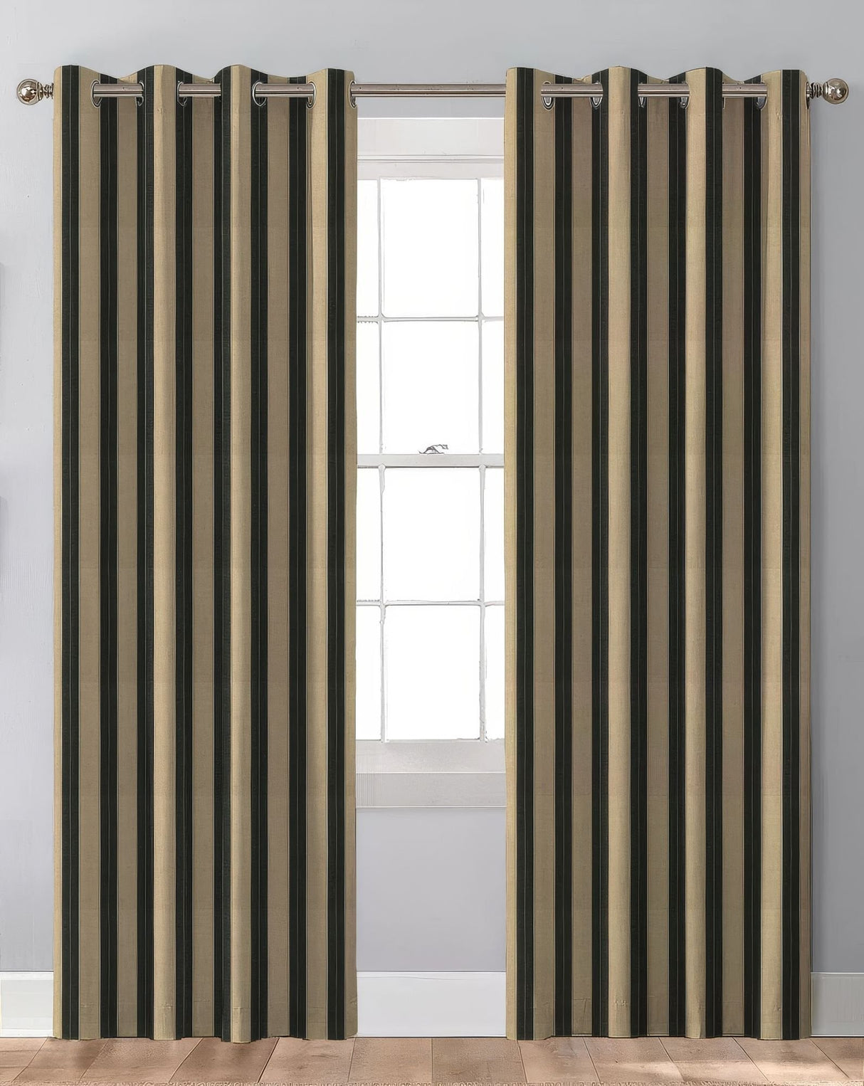 Sunbrella Berenson Tuxedo Indoor/Outdoor Curtain Panel