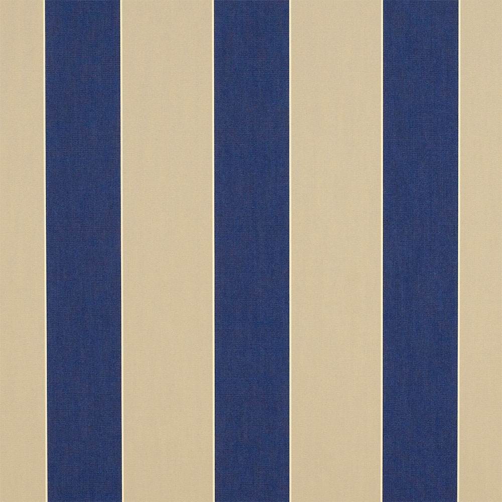 Sunbrella Canvas Block Stripe Mediterranean 4921-0000 46-Inch Stripes Mayfield Collection Awning / Shade Fabric