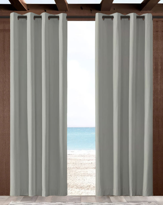 Sunbrella Canvas Granite Indoor/Outdoor Curtain Panel